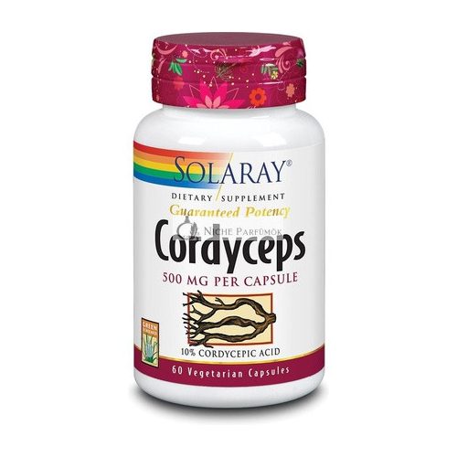 Solaray Cordyceps Extrakt 500 Mg 60 Kapsúl