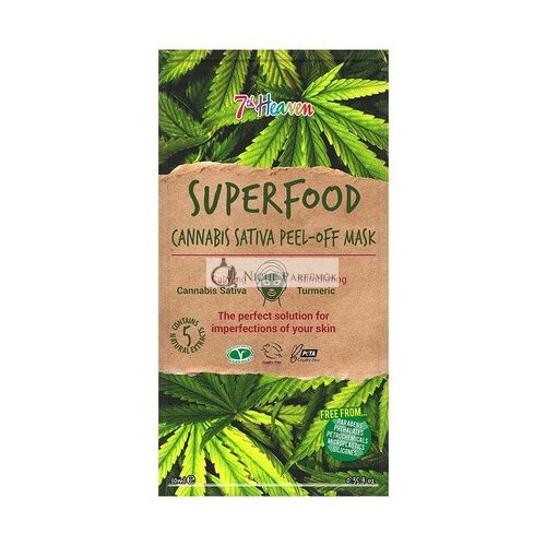 7th Heaven Superfood Cannabis Sativa Peel-Off maska