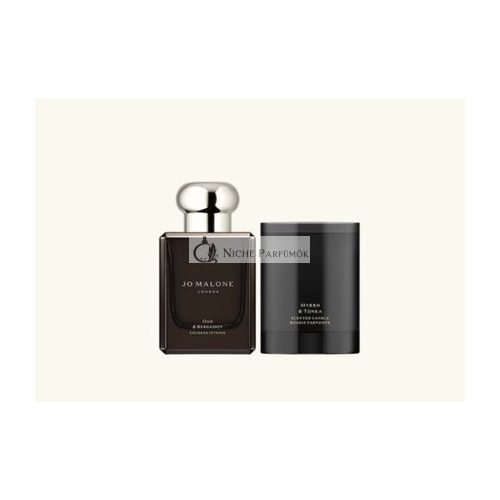 Jo Malone Oud & Bergamot Kolínska voda & Myrha Tonka Scented Candle Intenzívne Duo