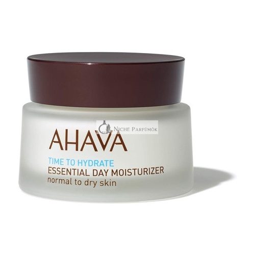 AHAVA Esenciálny Denný Hydratačný Krém pre Normálnu a Suchú Pokožku s Mŕtvym Morským Minerálmi, 50ml