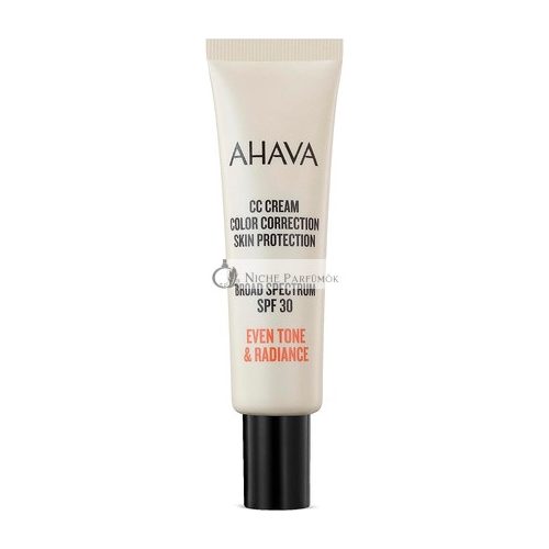 AHAVA CC Krém Korekcia Farby SPF30 Ľahká Formula pre Dokonalú Žiarivú Pokožku, 30ml