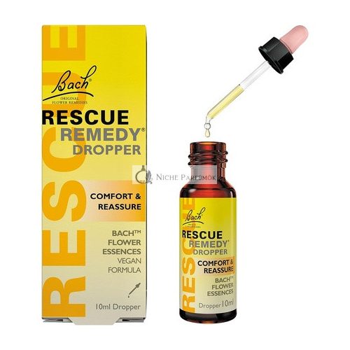 Bach Rescue Remedy Kvetinové Esencie Pohodlie a Pokoj Emocionálna Wellness Kvapka 10ml