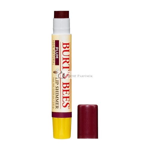 Burt's Bees 100% Prírodný Balzam na Pery Slivka 2.6g