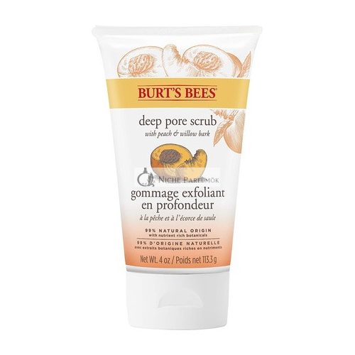 Burt's Bees Broskyňa a vŕba Hlbokočistiaci exfoliačný peeling na tvár, 113.3g