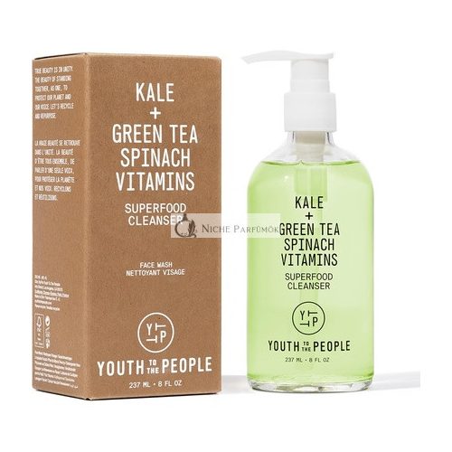 Youth To The People Kale Green Tea Superfood Čistiaci gél na tvár, 237ml