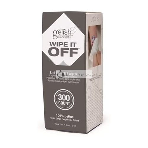 Gelish Non-Fuzzy Easy-Off Odstraňovač Laku na Nechty Wipes