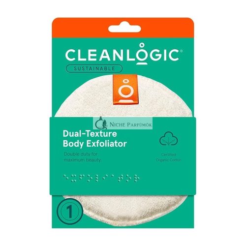 Care by Clean Logic Exfoliačný hubka s dvoma textúrami na telo