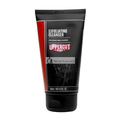 Exfoliačný čistiaci prostriedok Uppercut Deluxe s mletým pumice a uhlím, 240ml