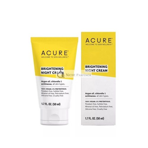 Acure Organics Nočný Krém s Arganovými Kmeňovými Bunkami, 50 ml