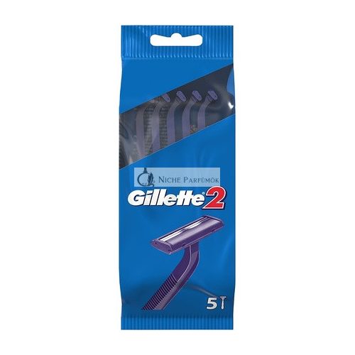 Gillette 2 pánska jednorazová holiaca súprava 5 ks