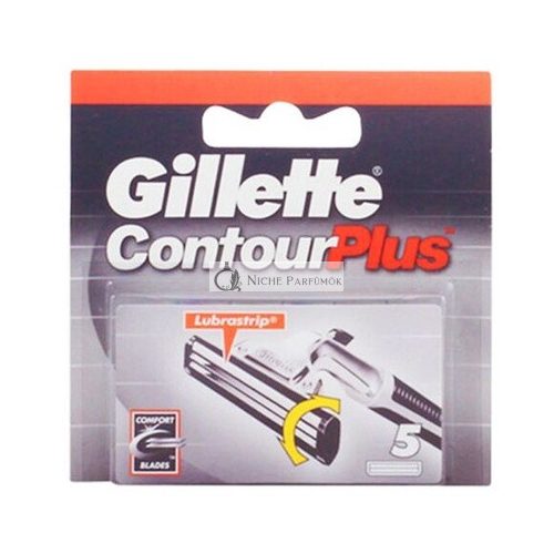 Gillette Contour Plus Nahradné holiace čepele - 5 ks