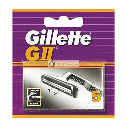 Gillette GII Plus Holiace Čepele Sada 5 Kusov