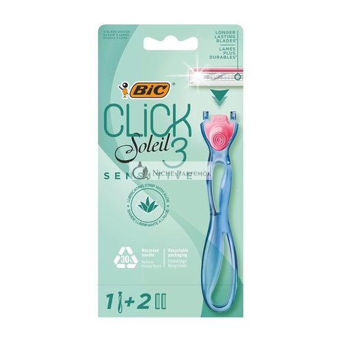 Bic Click 3 Soleil Citlivý Holiaci strojček pre ženy