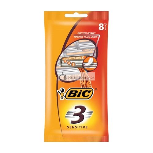 Bic 3 Sensitive Jednorazové Holiace Strojčeky 8 ks