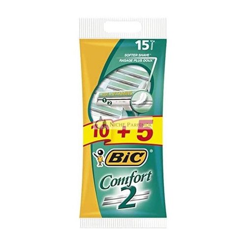 BIC Comfort 2 jednorazové holiace strojčeky pre mužov 15 ks