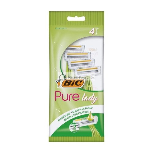 BIC Pure 3 Lady s Aloe Vera holiaci strojček - balenie 4 kusy