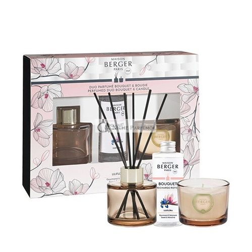 Aroma difuzér darčeková sada Bolero Magnolia Liliflora 80 ml + sviečka 80 g