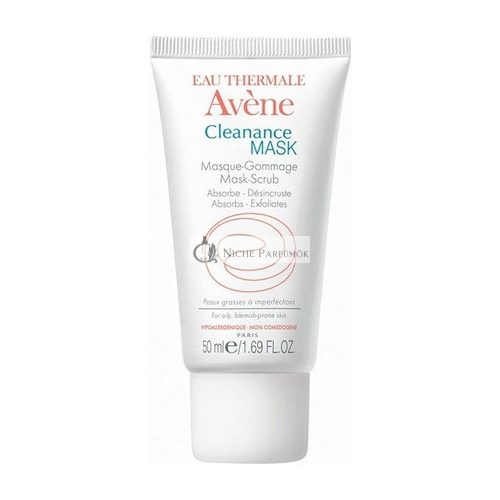 Avene Cleanance Maska pre ženy Proti akné Odstraňuje nečistoty pre mastný typ pleti pre všetky odtiene pleti bez parabénov 50ml