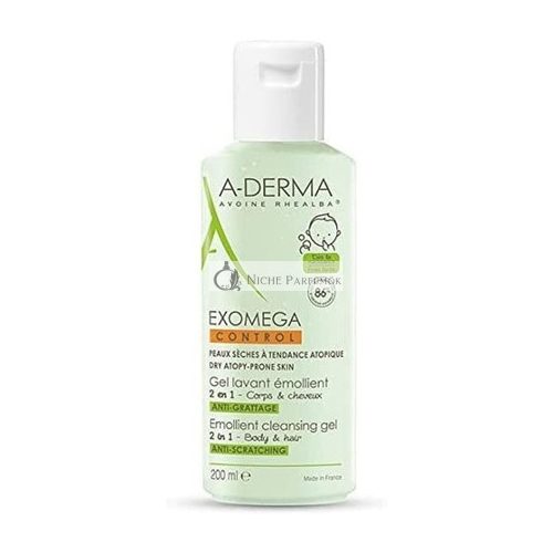 A-DERMA Exomega Control 2in1 Emolientný čistiaci gél