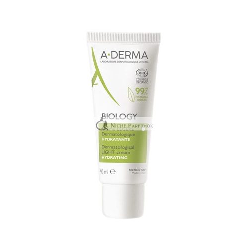 A-Derma BIOLOGY Ľahký Hydratačný Krém, 40ml