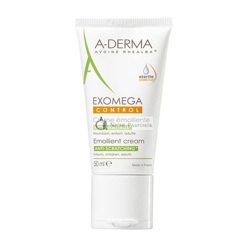 A-DERMA Exomega Control Emollient Cream Anti-Scratching Eco-Slim Tube, 50ml