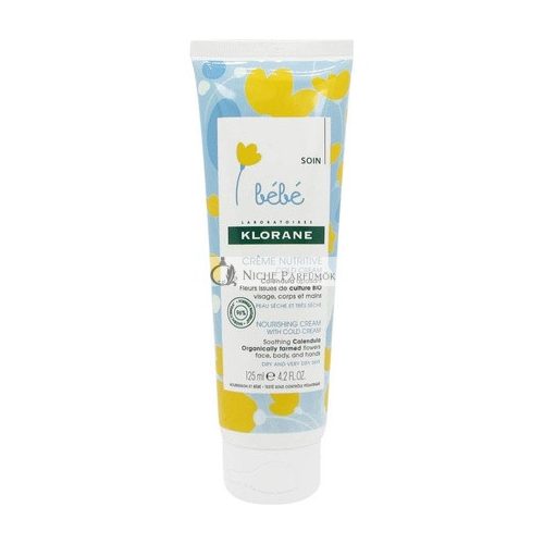 Klorane Baby Nutrition Cream s chladivým krémom, 125ml