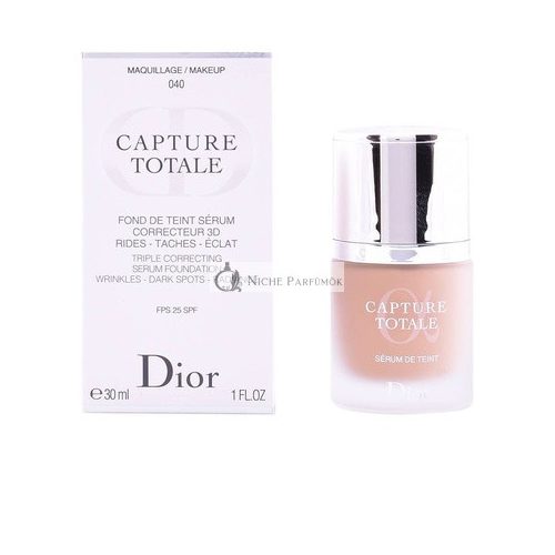 Christian Dior Capture Totale Trojitý Korekčný Sérum Podklad SPF 25 040 Medová Béžová pre Ženy 30ml