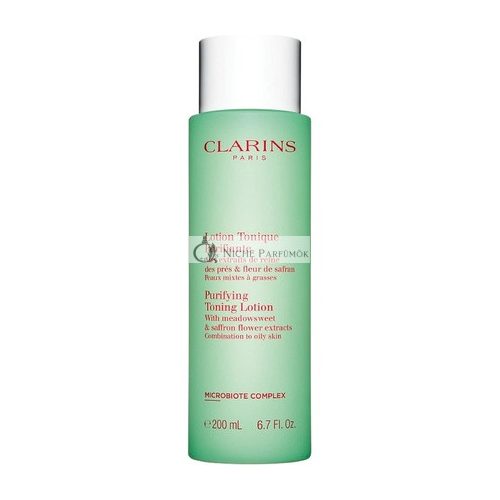 Clarins Čistiaca Tonizačná Lotion s Extraktom Zeleného Kvetu a Šafránu, 200ml