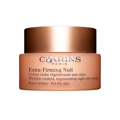 Clarins Extra-Firming Nočný Krém, Anti-Aging Hydratačný Krém pre Suchú Pokožku, 48ml