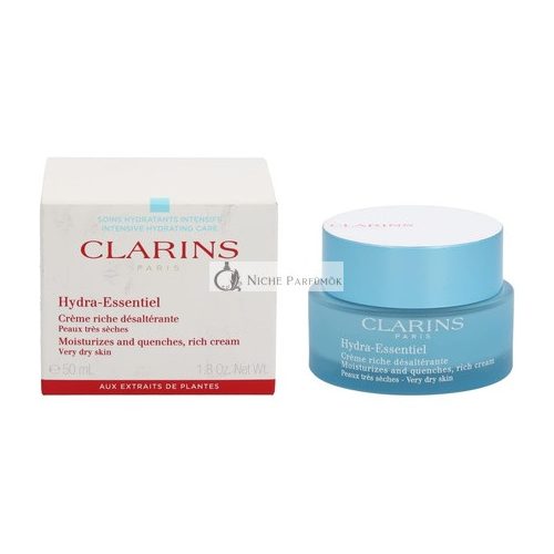 Clarins Hydra Essentiel Bohatá Krem pre Veľmi Suchú Pokožku, 50 g