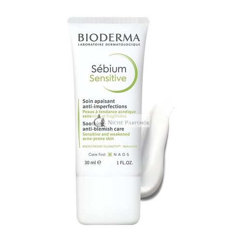 Bioderma Sébium Sensitive Upokojujúci Hydratačný Krém na Aknóznu Plet 30ml