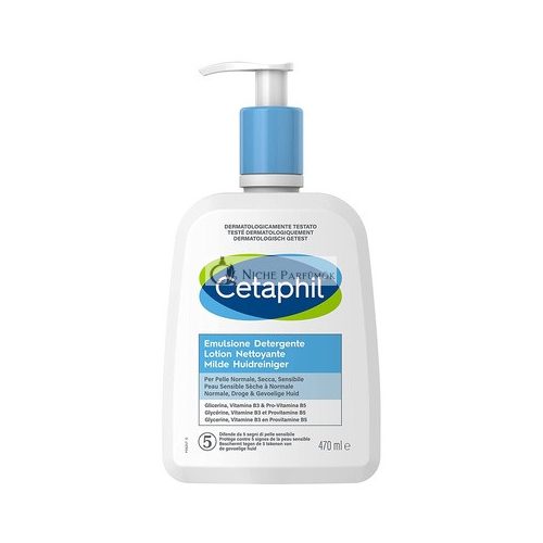 Cetaphil Hydratačný čistiaci emulzné na tvár a telo pre citlivú, suchú a tolerantnú pleť - 470ml