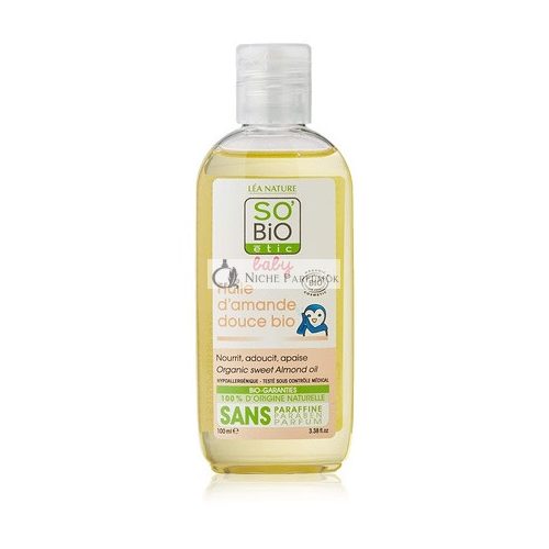 SO'BiO étic Organický mandľový olej, hypoalergénny, 100ml