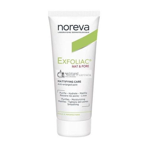 Noreva Exfoliačný Krém Mat & Póry 30ml Kontrola Oleja Obnova Kožných Buniek