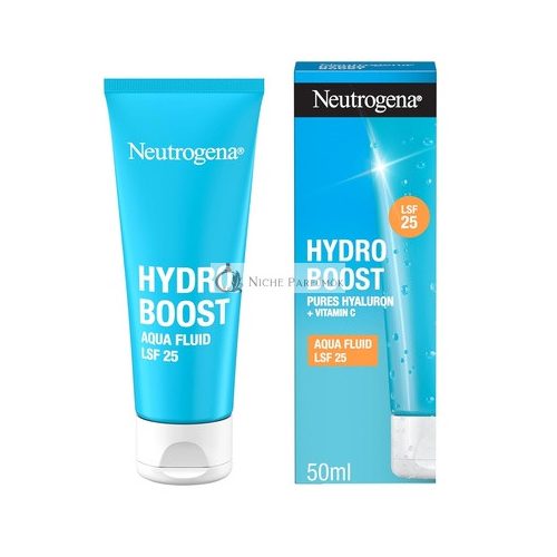 Neutrogena Hydro Boost Aqua Fluid SPF 25 Ľahký Krém na Tvář s Hyalurónovou Kyselinou a Vitamínom C, 50ml