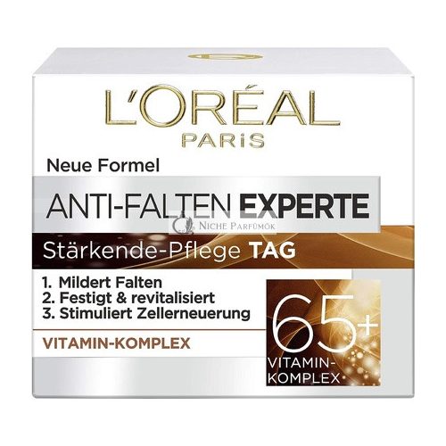 L'Oréal Paris Anti-Wrinkle Expert Denný Krém 65+ s Vitamínovým Komplexom, 50ml