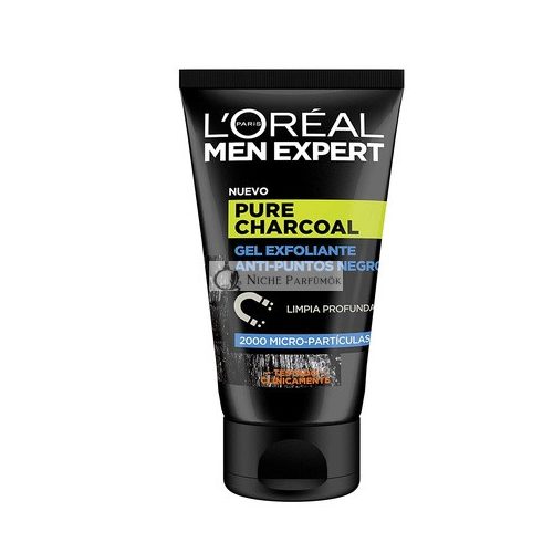 MEN EXPERT Pure Charcoal Scrub Gel na čierne bodky, 100ml