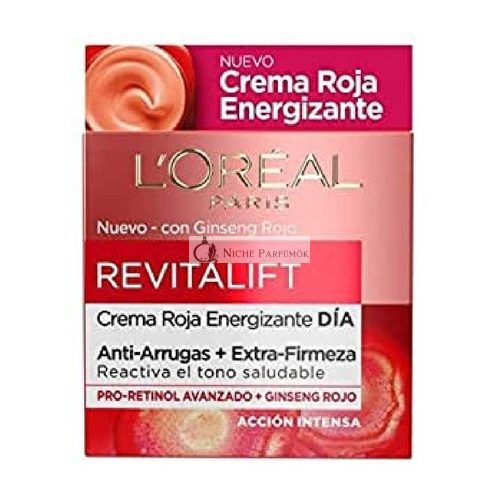 L'Oréal Paris Revitalift Energizujúci Denný Krém s Červeným Ženšenom, 50ml