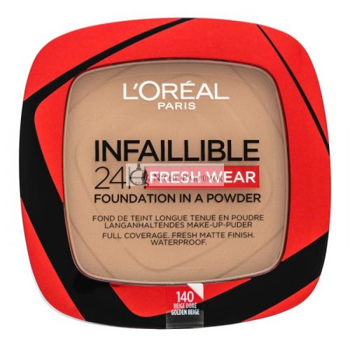 L´Oréal Paris Infaillible 24H Fresh Wear Foundation in a Powder púdrový make-up so zmatňujúcim účinkom 140 9 g