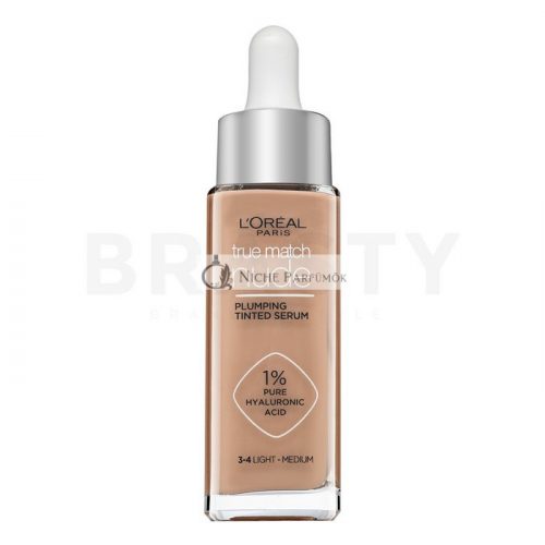 L´Oréal Paris True Match Nude Plumping Tinted Serum szérum tónusegyesítő 3-4 Light Medium 30 ml