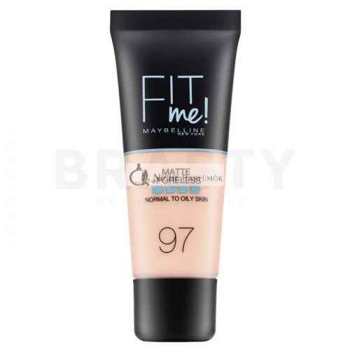 Maybelline Fit Me! Foundation Matte + Poreless folyékony make-up matt hatású 097 Natural Porcelain 30 ml