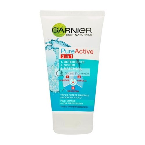 Garnier Skinactive Čistiaci peeling na tvár 3v1, 150ml