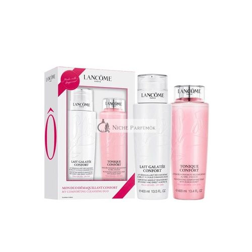 Lancôme Duo Confort Darčekový set: 400ml Galatée Confort čistiaci mlieko + 400ml Tonique Confort hydratačný tonik