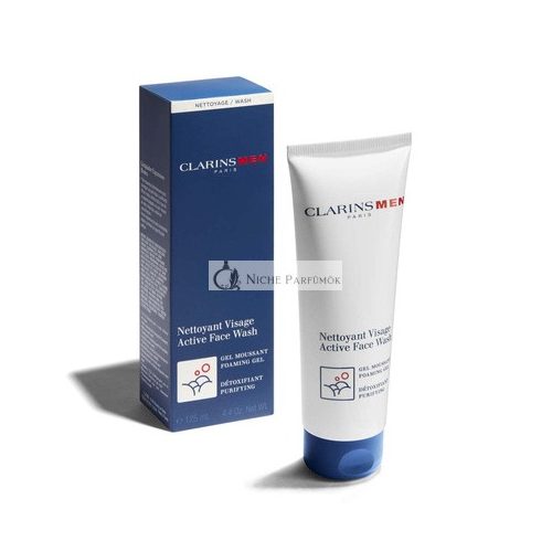 Clarins Pánsky Aktív Penový Gél na Umývanie Tváre, 125ml