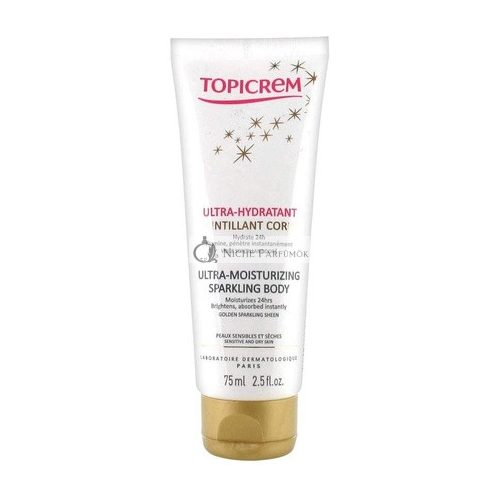 Topicrem hydratačné telové mlieko Ultra-Moisturizing Sparkling Body 75 ml