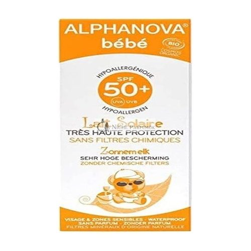 Alphanova Sun Bio Baby Mlieko na opaľovanie SPF 50+, 130 ml