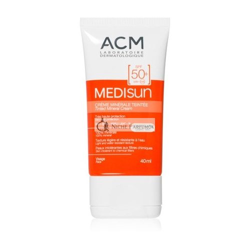 ACM Medisun Minerálny hydratačný a tonizujúci krém SPF 50+, svetlý odtieň, 40ml