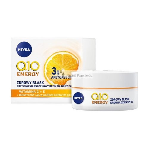 Nivea Q10 Energy Zdravý Lesk Denný Krém SPF 15 - 50 ml