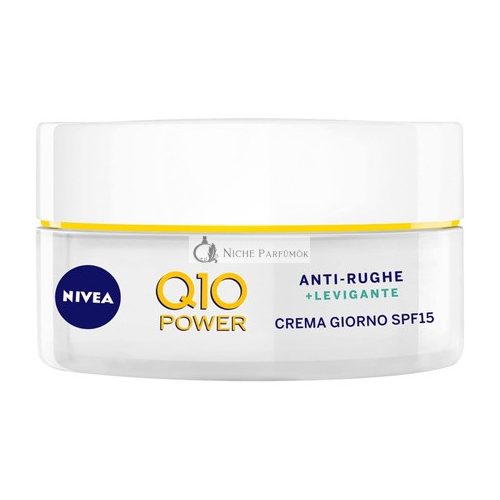 NIVEA Q10 Anti-Aging + Zjemňujúci Póry Extra Ľahký Denný Krém, SPF 15, 50ml