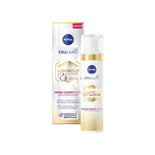 Nivea Cellular Luminous 630 Proti tmavým škvrnám Denný krém SPF50, 40ml